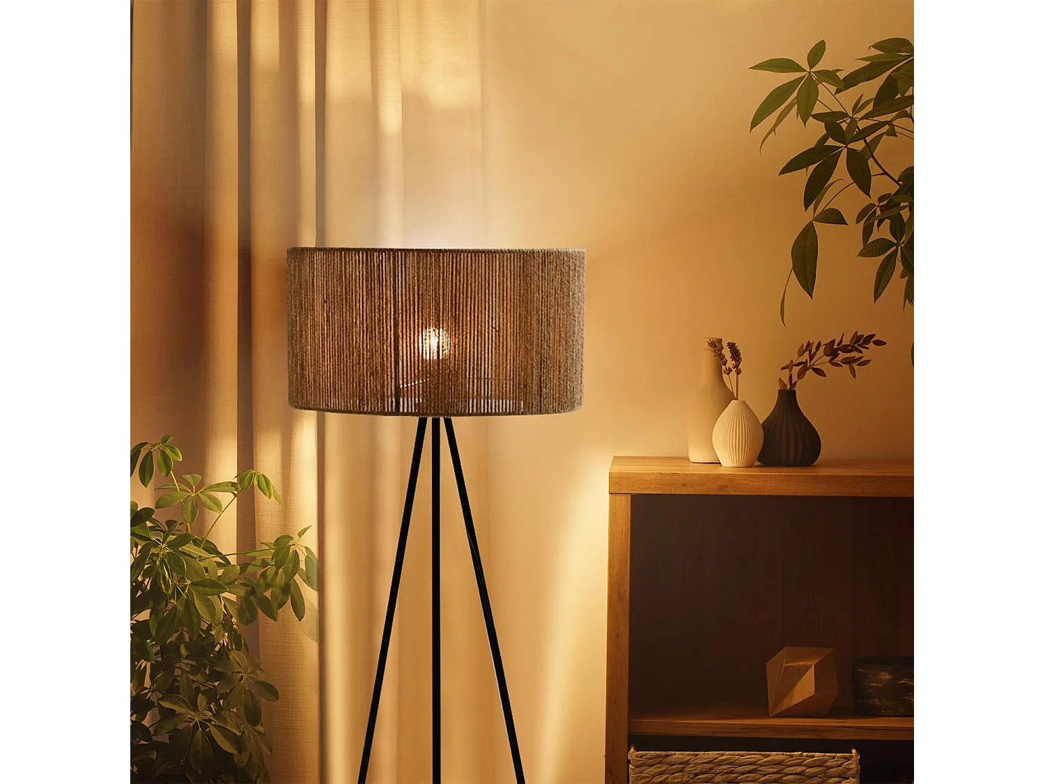 Lampadaire Budi Beige 42x148cm O91