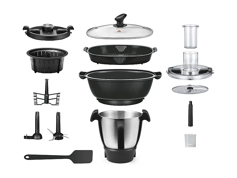 Robby Robot cuiseur multifonctions avec balance intégrée et écran tactile +680 recettes - robicook