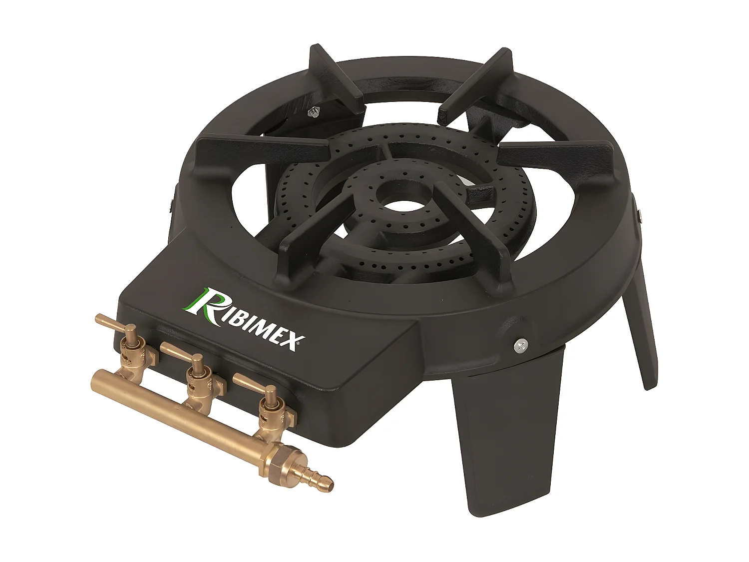 Ribiland Réchaud à gaz 2 feux quadripatte en fonte 8kw - prf390