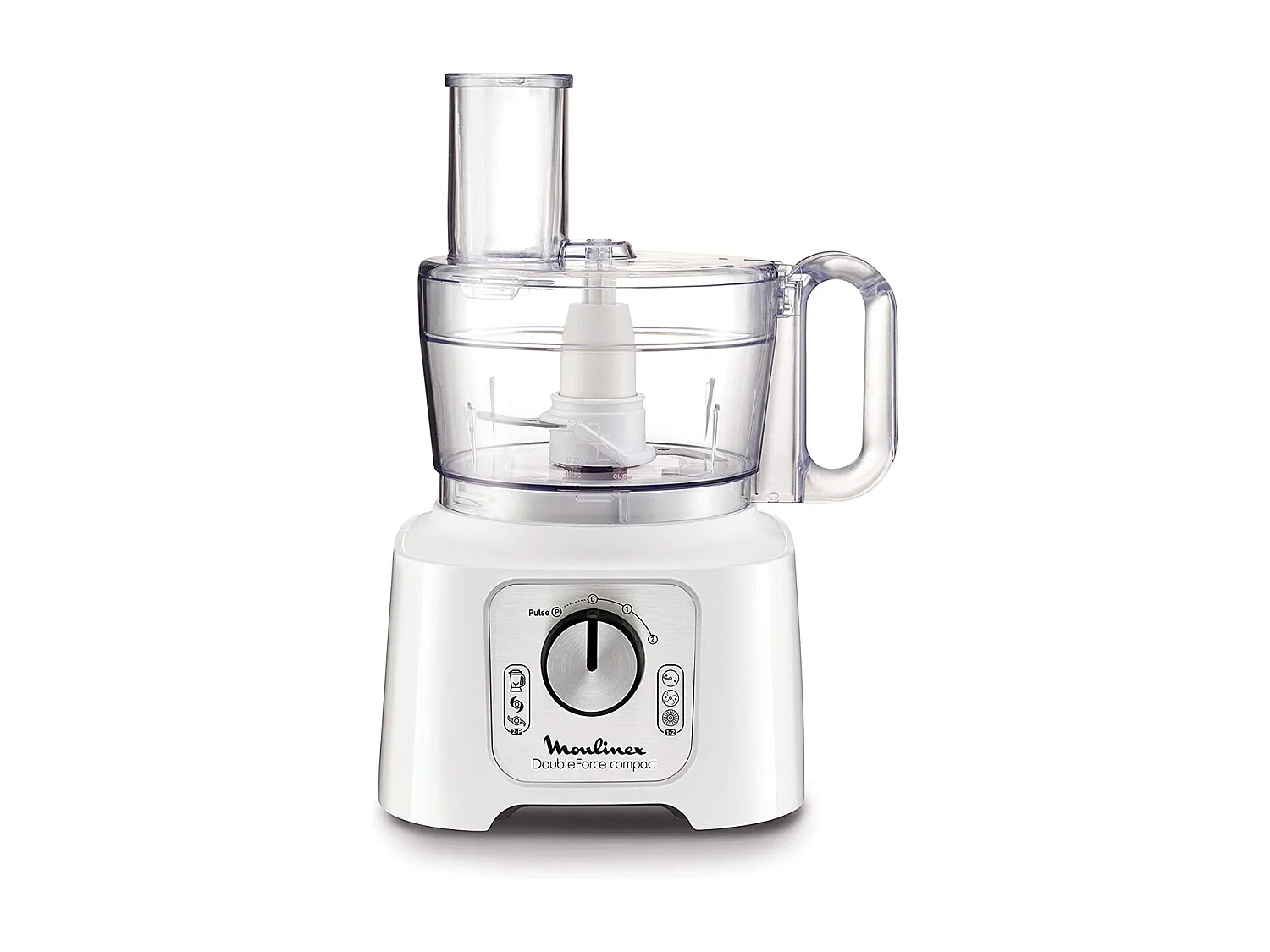 Robot multifonction Moulinex FP544111 Double Force Compact 800 W Blanc