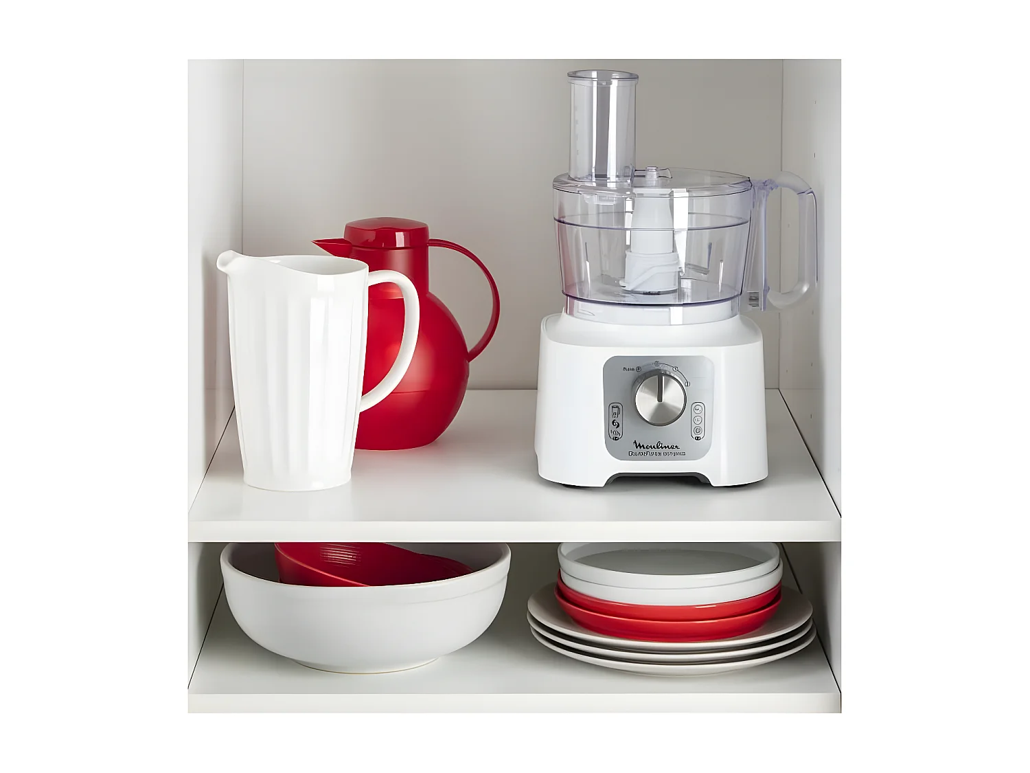 Robot multifonction Moulinex FP544111 Double Force Compact 800 W Blanc