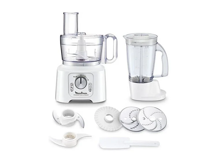 Moulinex FP5441 Robot da cucina multifunzione Double Force Compact
