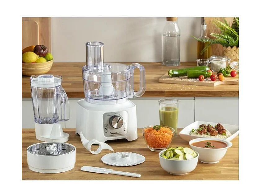 Moulinex FP5441 Robot da cucina multifunzione Double Force Compact