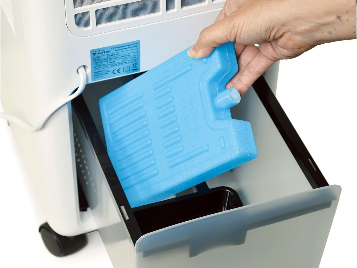 Verdampingskoeler met automatisch waterkoelsysteem