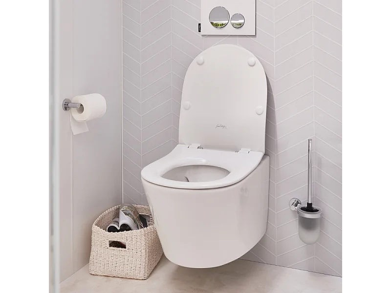 WC suspendu sans bride JACOB DELAFON Bastille caréné + abattant