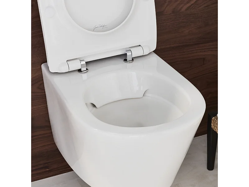 WC suspendu sans bride JACOB DELAFON Bastille caréné + abattant