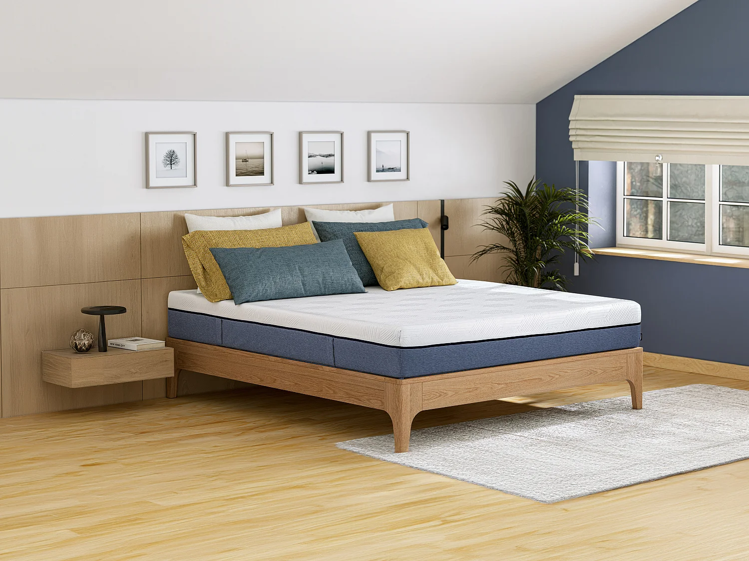 Matelas 180 x 200 cm ressorts ensachés 7 zones et mémoire de forme ép.24cm - KASUI de YSMÉE