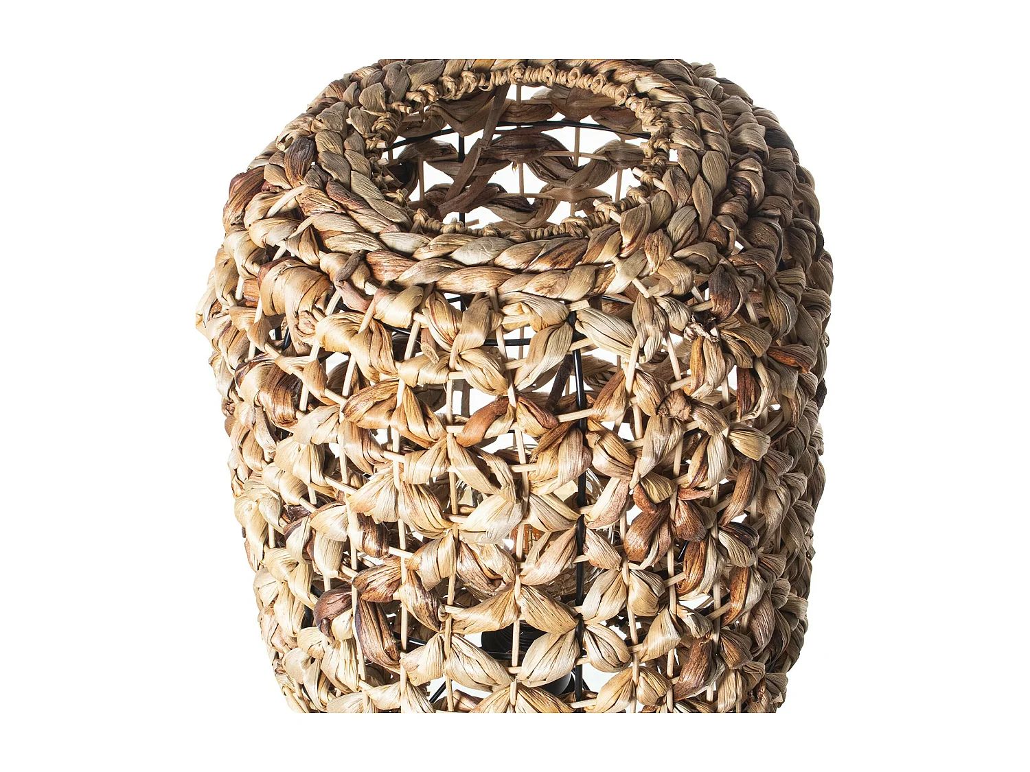 LÁMPARA PIE METAL/MIMBRE, 1XE  Entrega gratis en domicilio