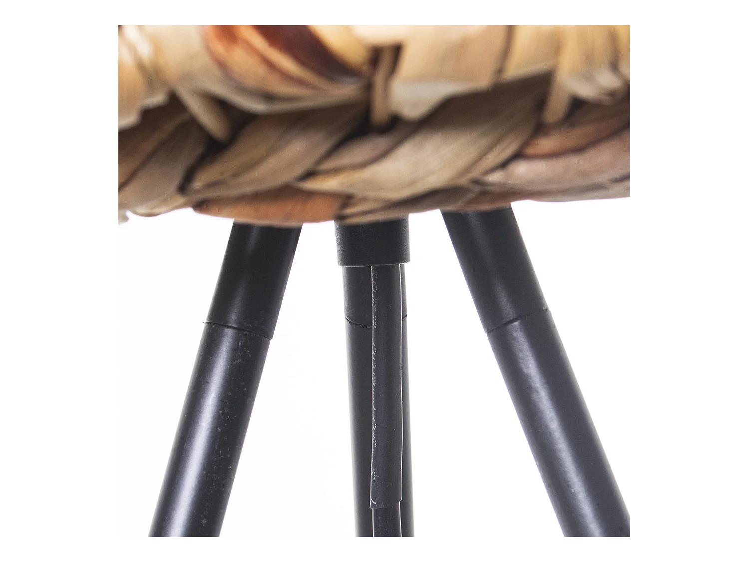 LÁMPARA PIE METAL/MIMBRE, 1XE  Entrega gratis en domicilio