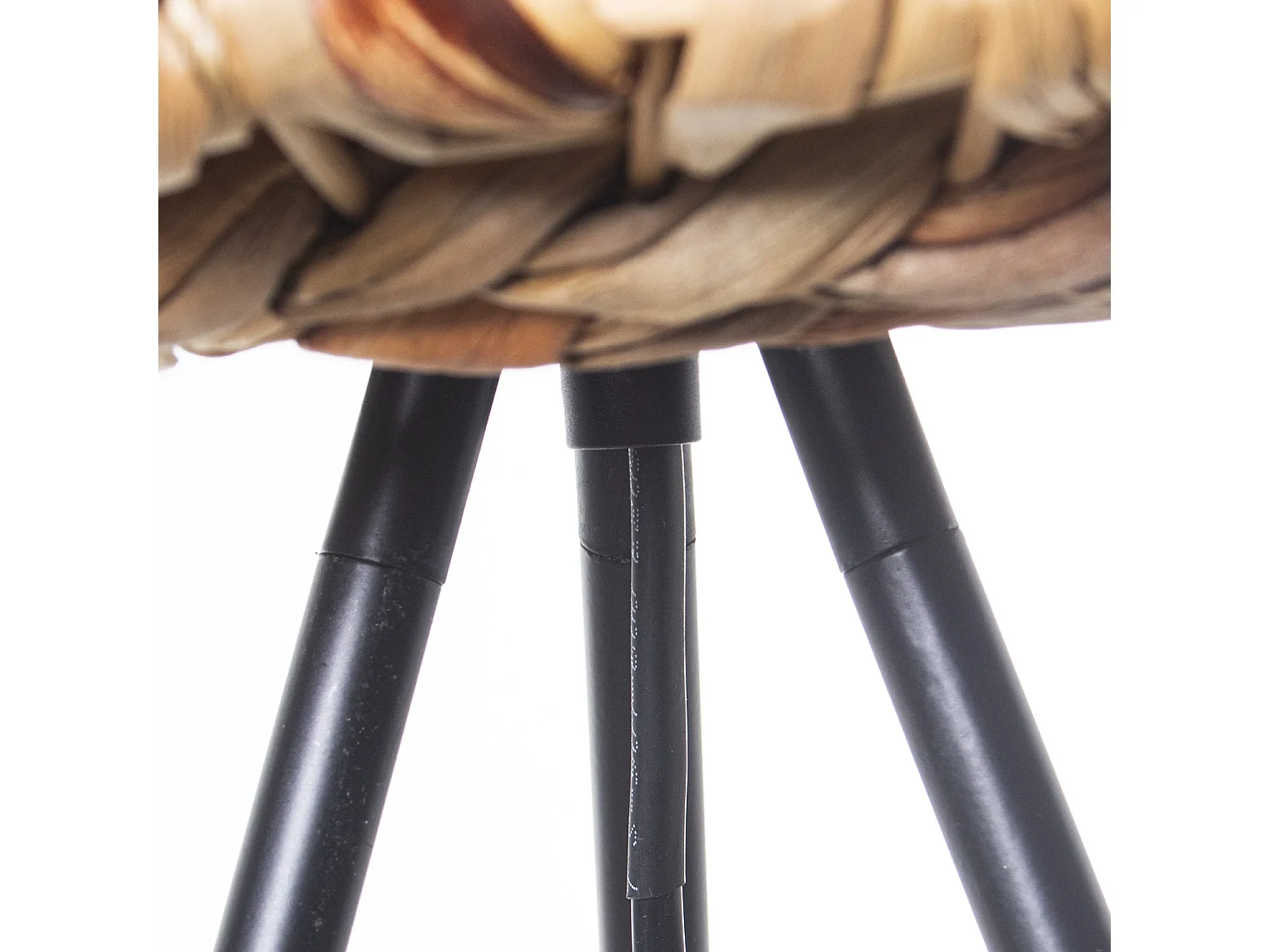 LÁMPARA PIE METAL/MIMBRE, 1XE  Entrega gratis en domicilio