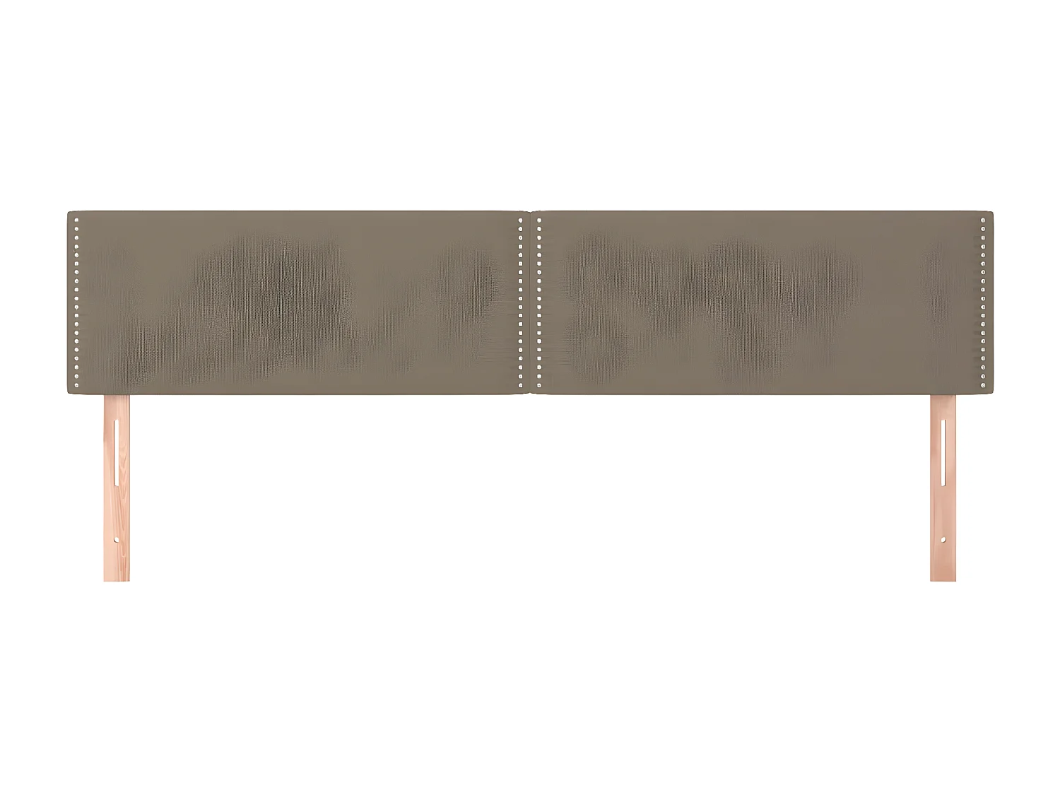 2er Kopfteil für Bett | Bett-Kopfteile Taupe 90x5x78/88 cm Stoff -MN603227