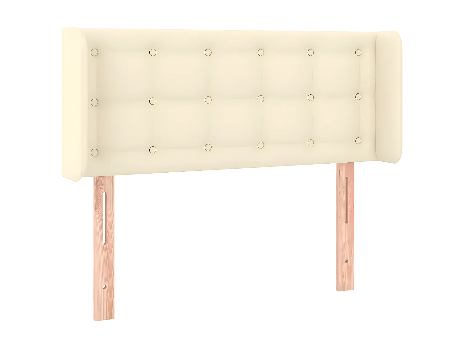 LED - Kopfteil für Bett | Bett-Kopfteil Creme 83x16x78/88 cm Kunstleder -MN298476