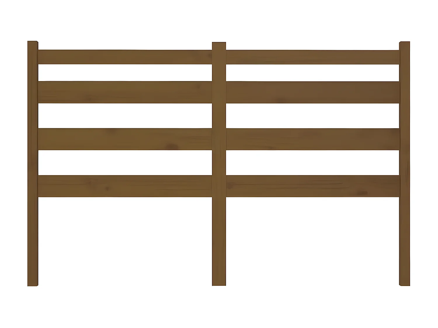 Kopfteil für Bett | Bett-Kopfteil Honigbraun 126x4x100 cm Massivholz Kiefer -MN529267