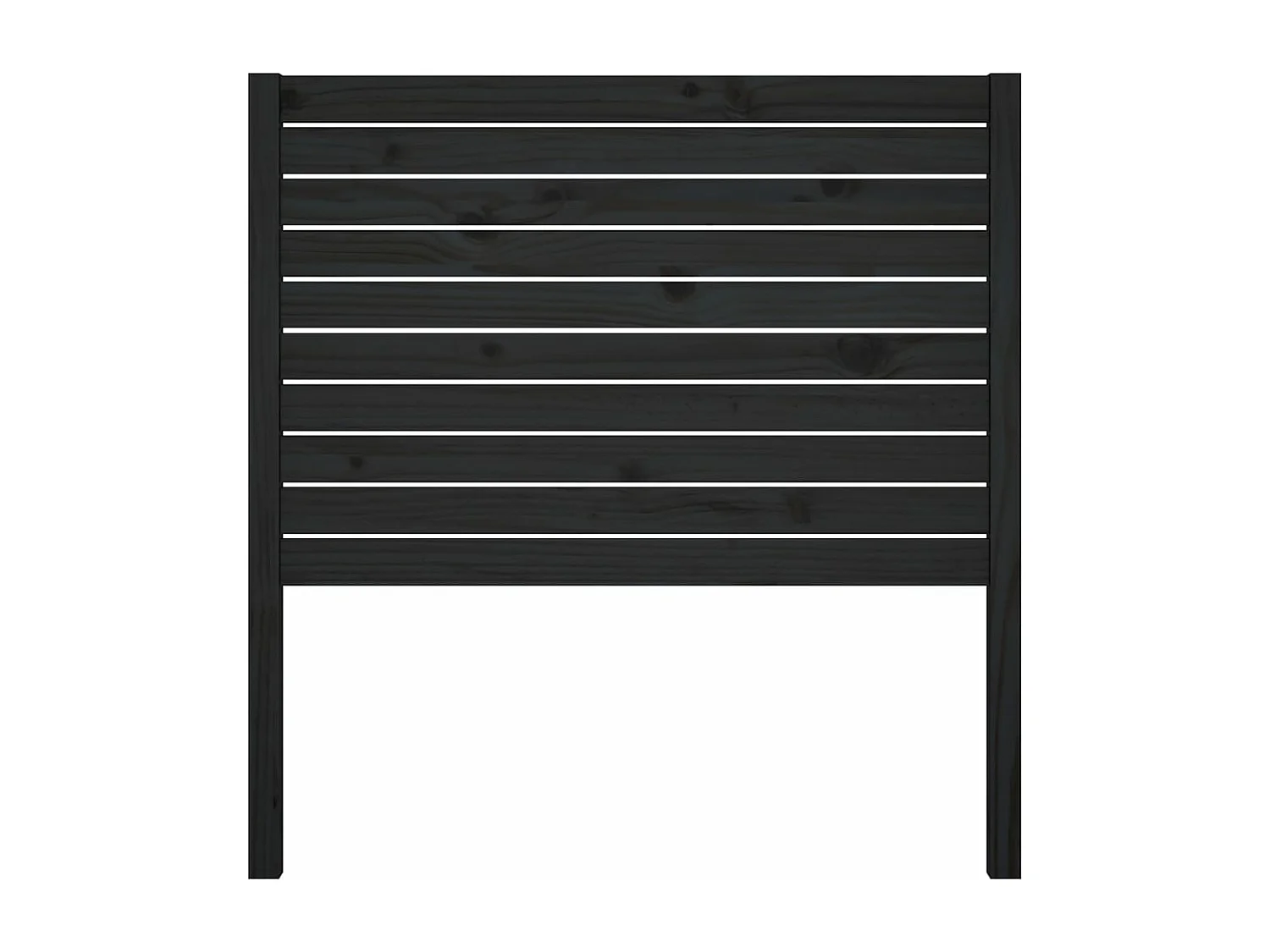 Kopfteil für Bett | Bett-Kopfteil Schwarz 96x4x100 cm Massivholz Kiefer -MN193387