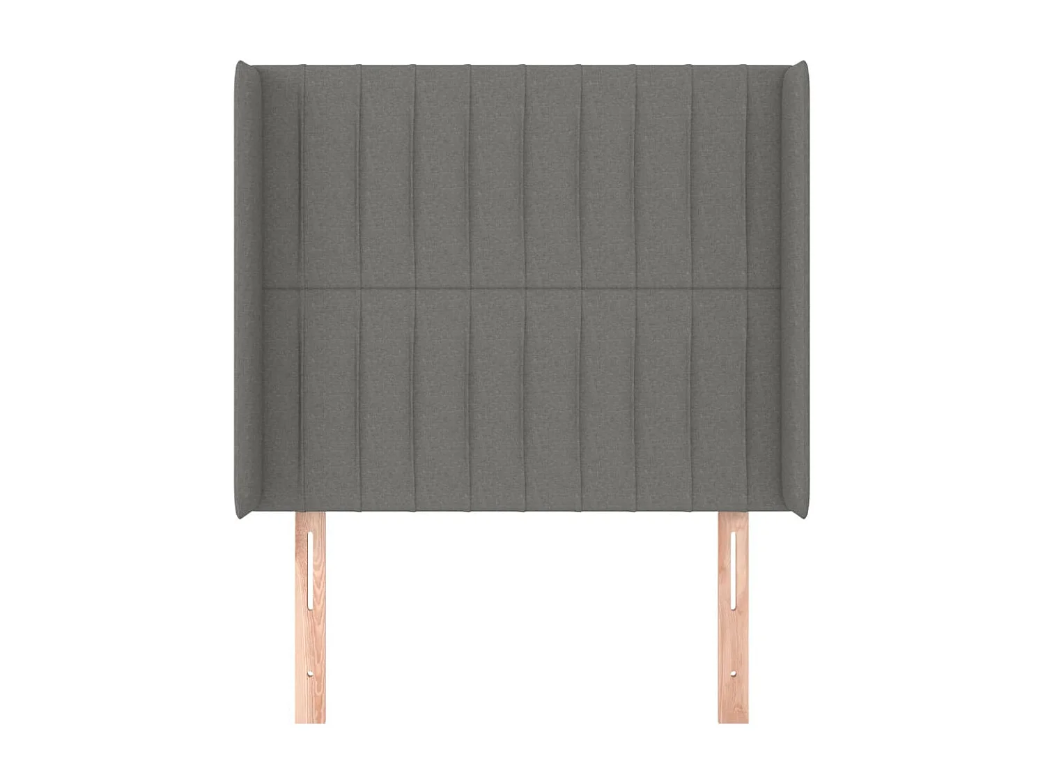 Kopfteil für Bett | Bett-Kopfteil mit Ohren Dunkelgrau 93x16x118/128 cm Stoff -MN595672