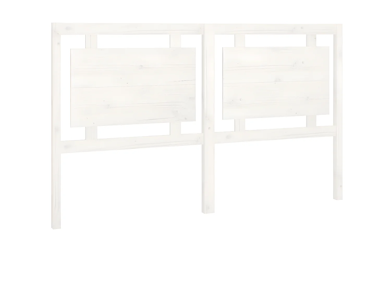 Kopfteil für Bett | Bett-Kopfteil Weiß 165,5x4x100 cm Massivholz Kiefer -MN149597