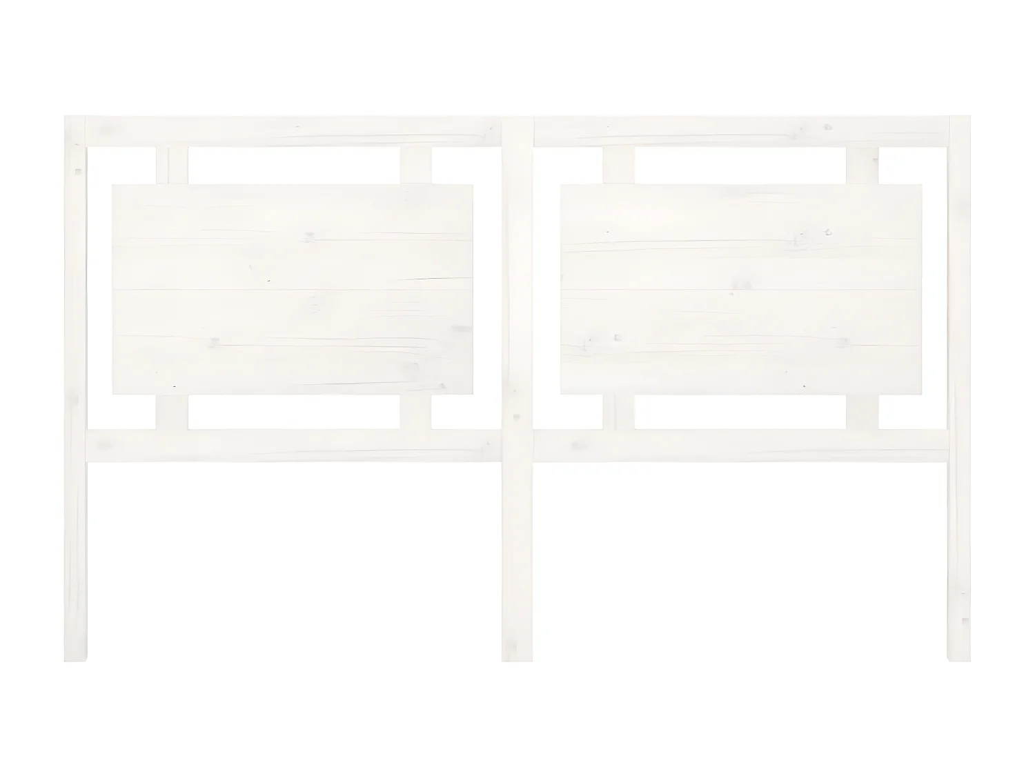 Kopfteil für Bett | Bett-Kopfteil Weiß 165,5x4x100 cm Massivholz Kiefer -MN149597