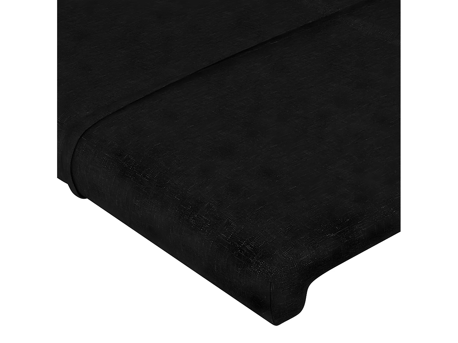LED - Kopfteil für Bett | Bett-Kopfteil Schwarz 160x5x78/88 cm Stoff -MN119438