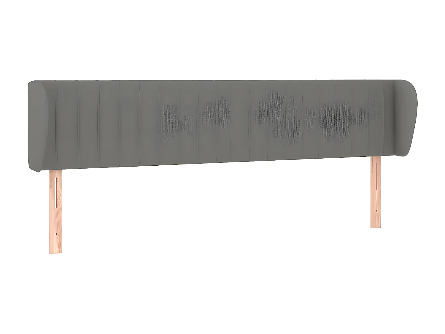 Kopfteil für Bett | Bett-Kopfteil mit Ohren Dunkelgrau 163x23x78/88 cm Stoff -MN113820