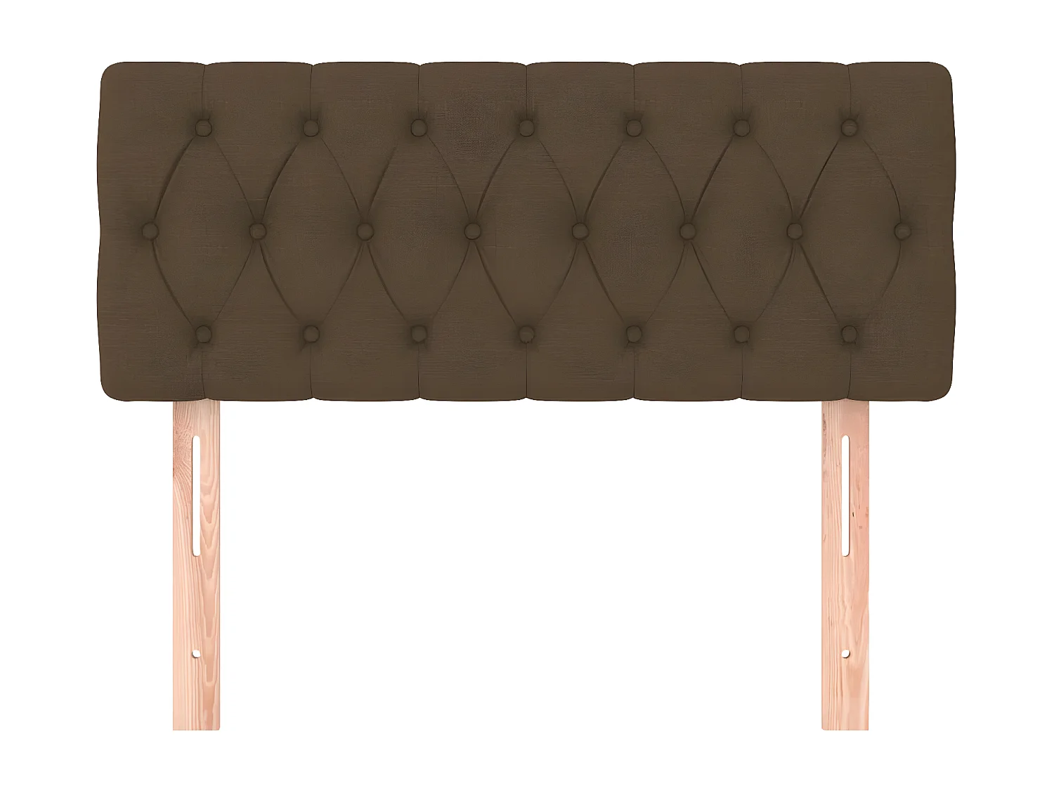 Kopfteil für Bett | Bett-Kopfteil Dunkelbraun 100x7x78/88 cm Stoff -MN331159