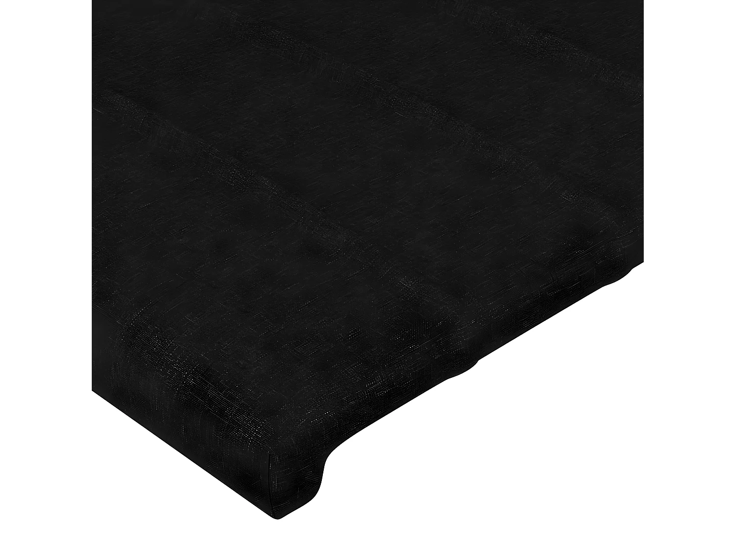 LED - Kopfteil für Bett | Bett-Kopfteil Schwarz 93x16x118/128 cm Stoff -MN441997