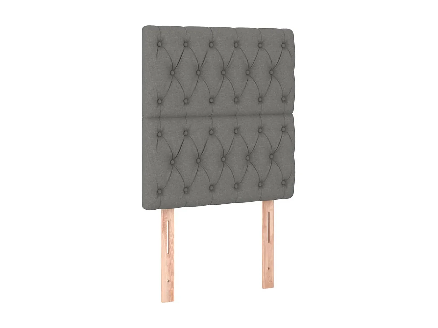 LED - Kopfteil für Bett | Bett-Kopfteil Dunkelgrau 80x7x118/128 cm Stoff -MN376597