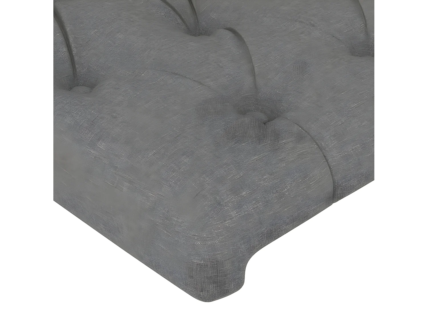 LED - Kopfteil für Bett | Bett-Kopfteil Dunkelgrau 80x7x118/128 cm Stoff -MN376597