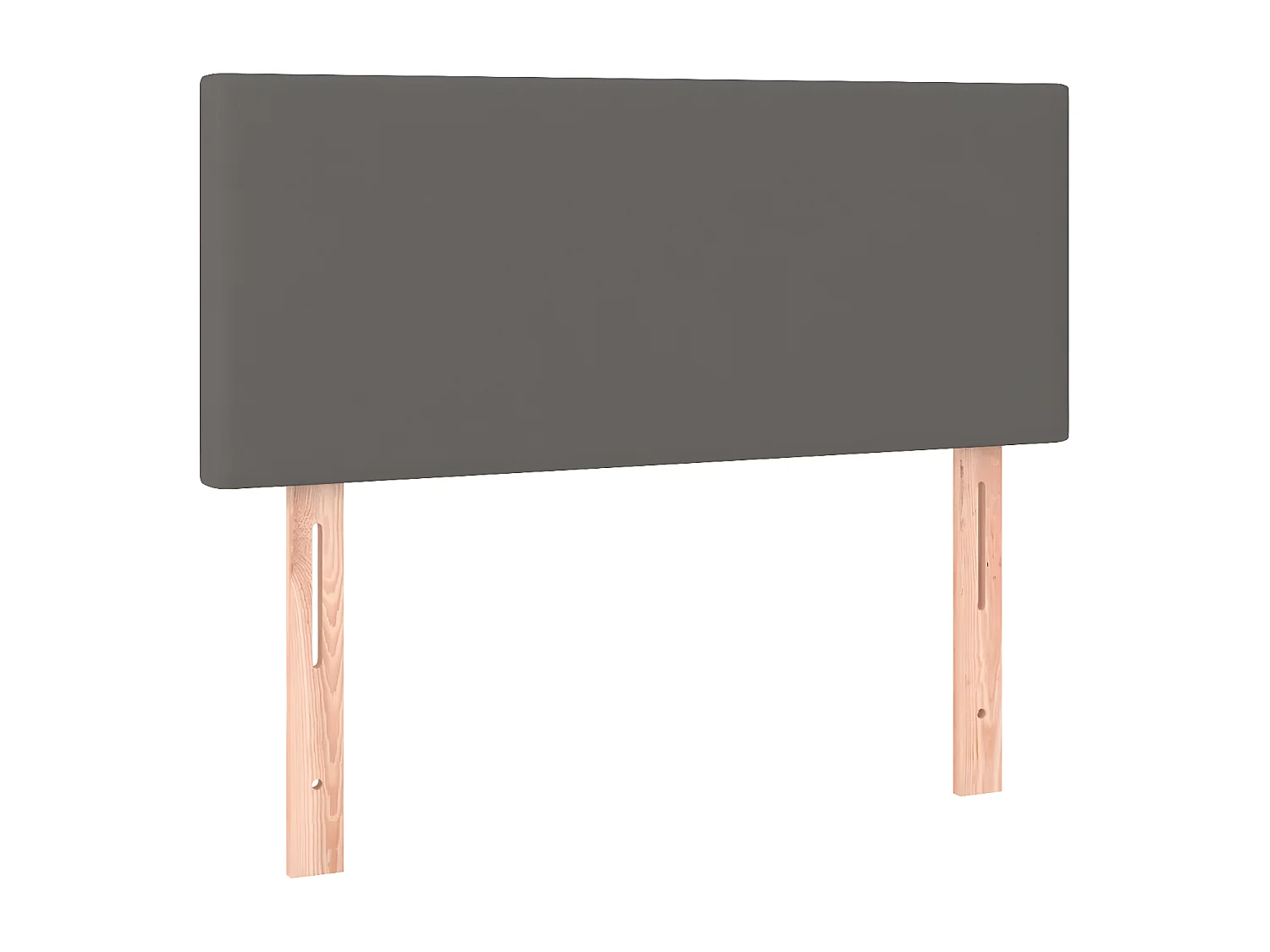 Kopfteil für Bett | Bett-Kopfteil Grau 100x5x78/88 cm Kunstleder -MN770266