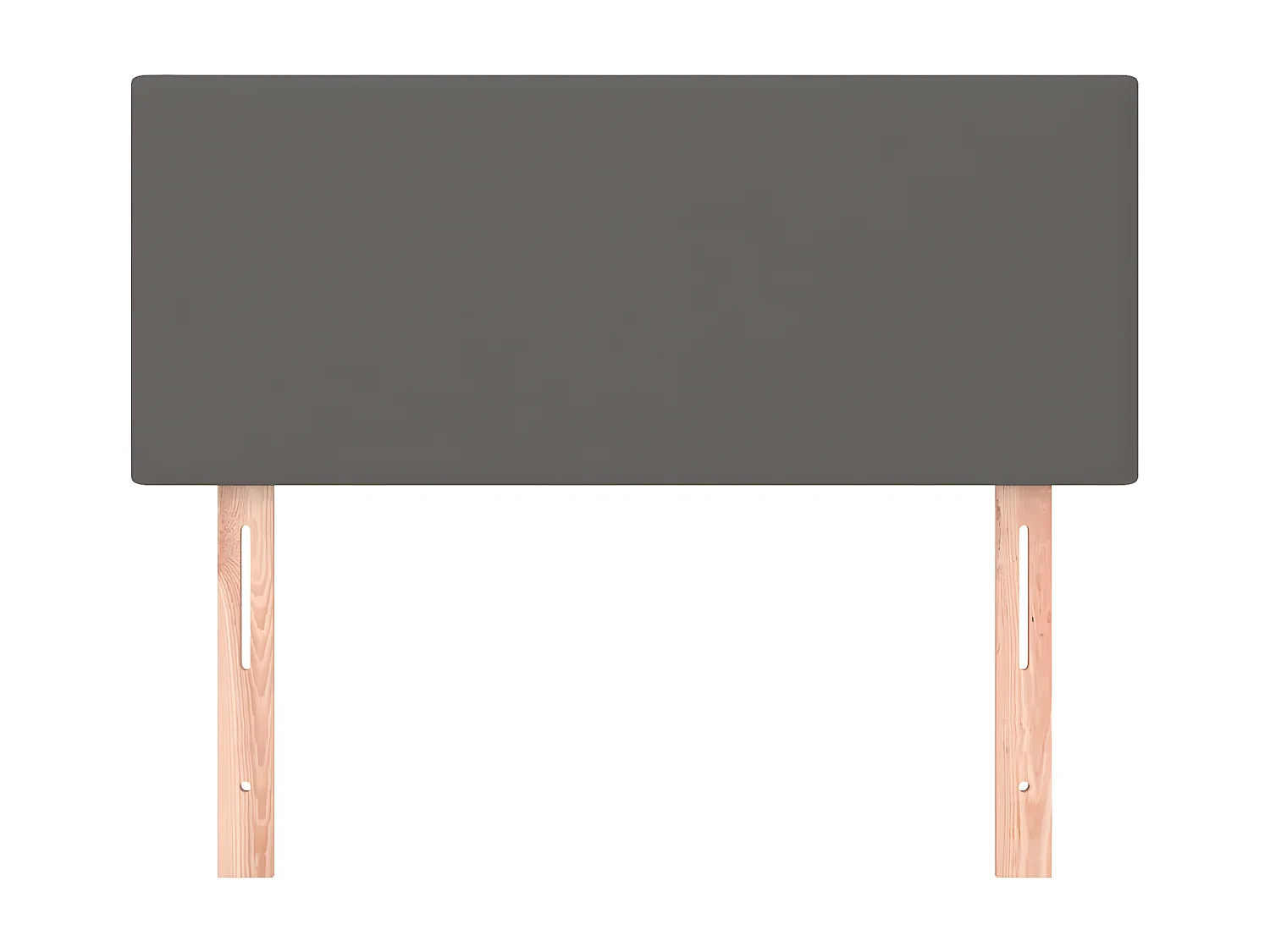 Kopfteil für Bett | Bett-Kopfteil Grau 100x5x78/88 cm Kunstleder -MN770266