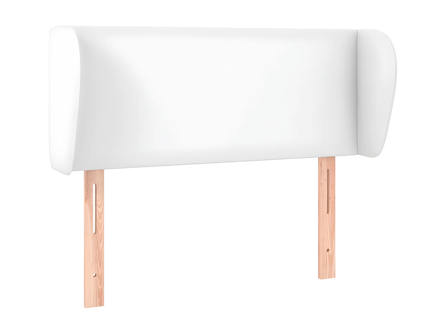 Kopfteil für Bett | Bett-Kopfteil mit Ohren Weiß 103x23x78/88 cm Kunstleder -MN803927