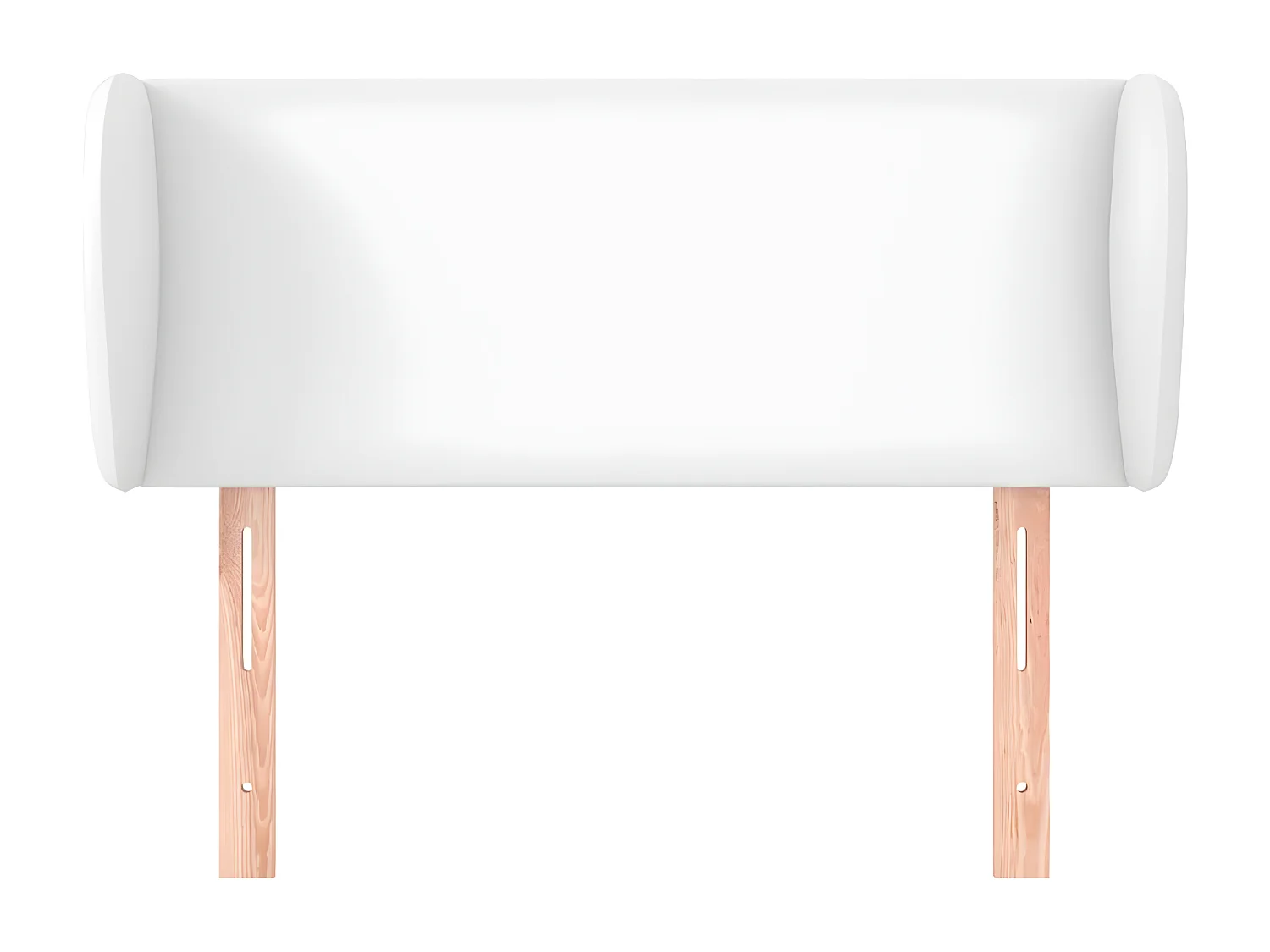 Kopfteil für Bett | Bett-Kopfteil mit Ohren Weiß 103x23x78/88 cm Kunstleder -MN803927