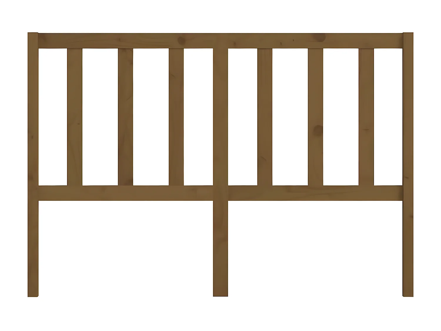 Kopfteil für Bett | Bett-Kopfteil Honigbraun 126x4x100 cm Massivholz Kiefer -MN408883