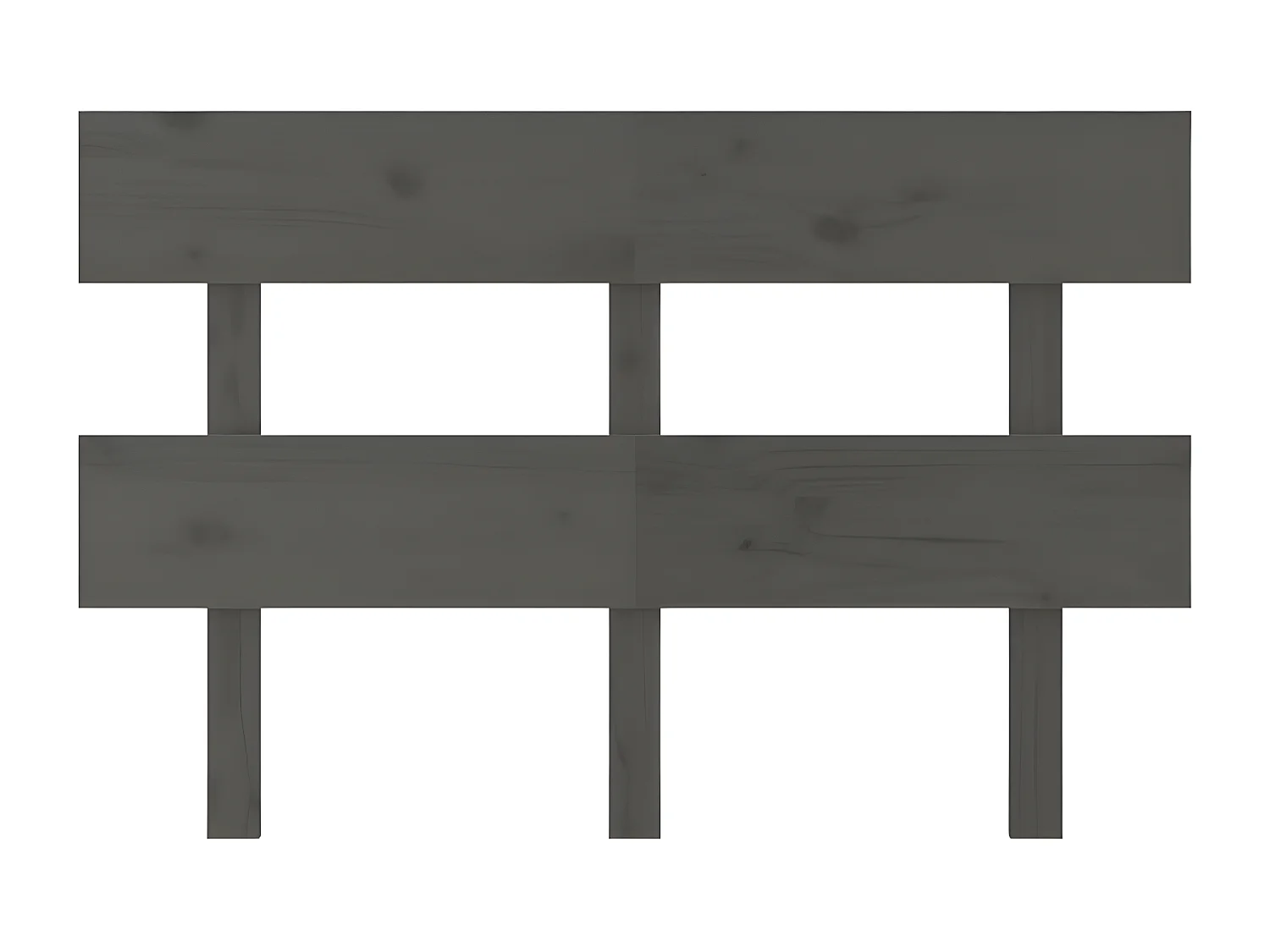 Kopfteil für Bett | Bett-Kopfteil Grau 144x3x81 cm Massivholz Kiefer -MN845628