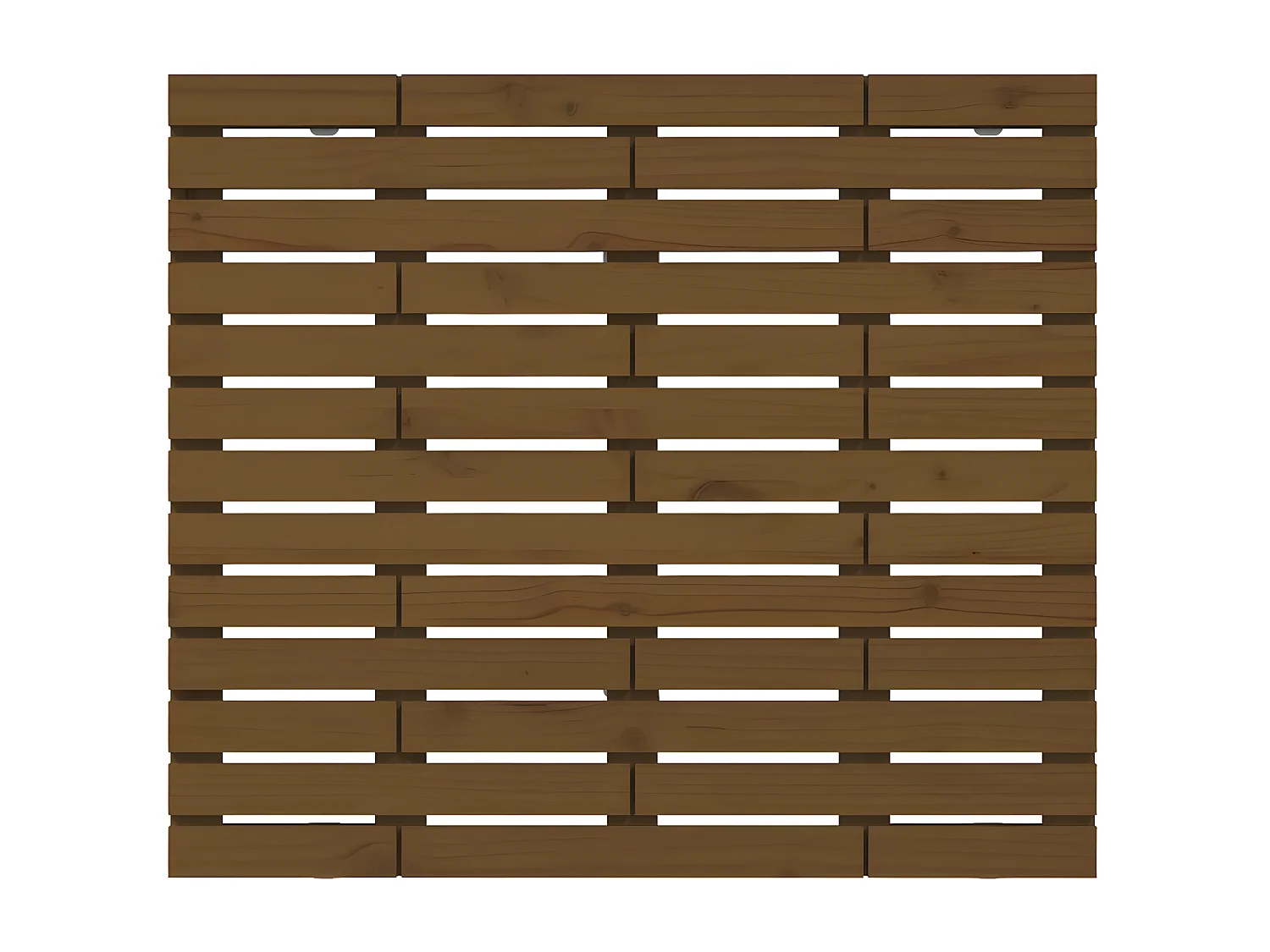 Wand-Kopfteil für Bett | Bett-Kopfteil Honigbraun 81x3x91,5 cm Massivholz Kiefer -MN372623