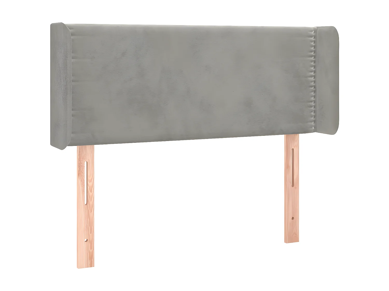 LED - Kopfteil für Bett | Bett-Kopfteil Hellgrau 83x16x78/88 cm Samt -MN817514