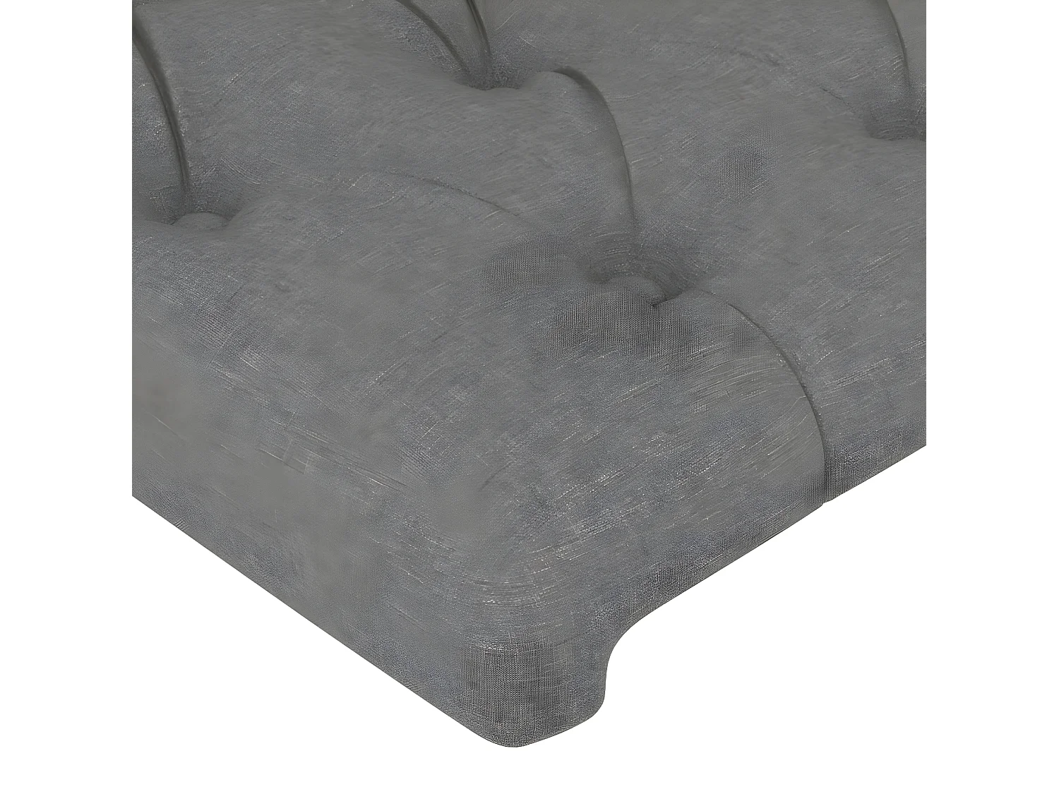Kopfteil für Bett | Bett-Kopfteil mit Ohren Dunkelgrau 93x23x78/88 cm Stoff -MN935567