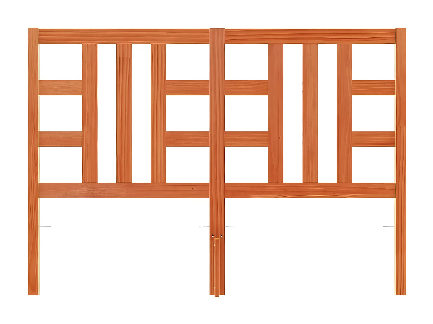 Kopfteil für Bett | Bett-Kopfteil Wachsbraun 150 cm Massivholz Kiefer -MN464731