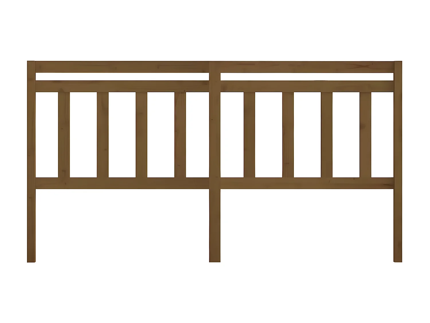Kopfteil für Bett | Bett-Kopfteil Honigbraun 186x4x100 cm Massivholz Kiefer -MN517069