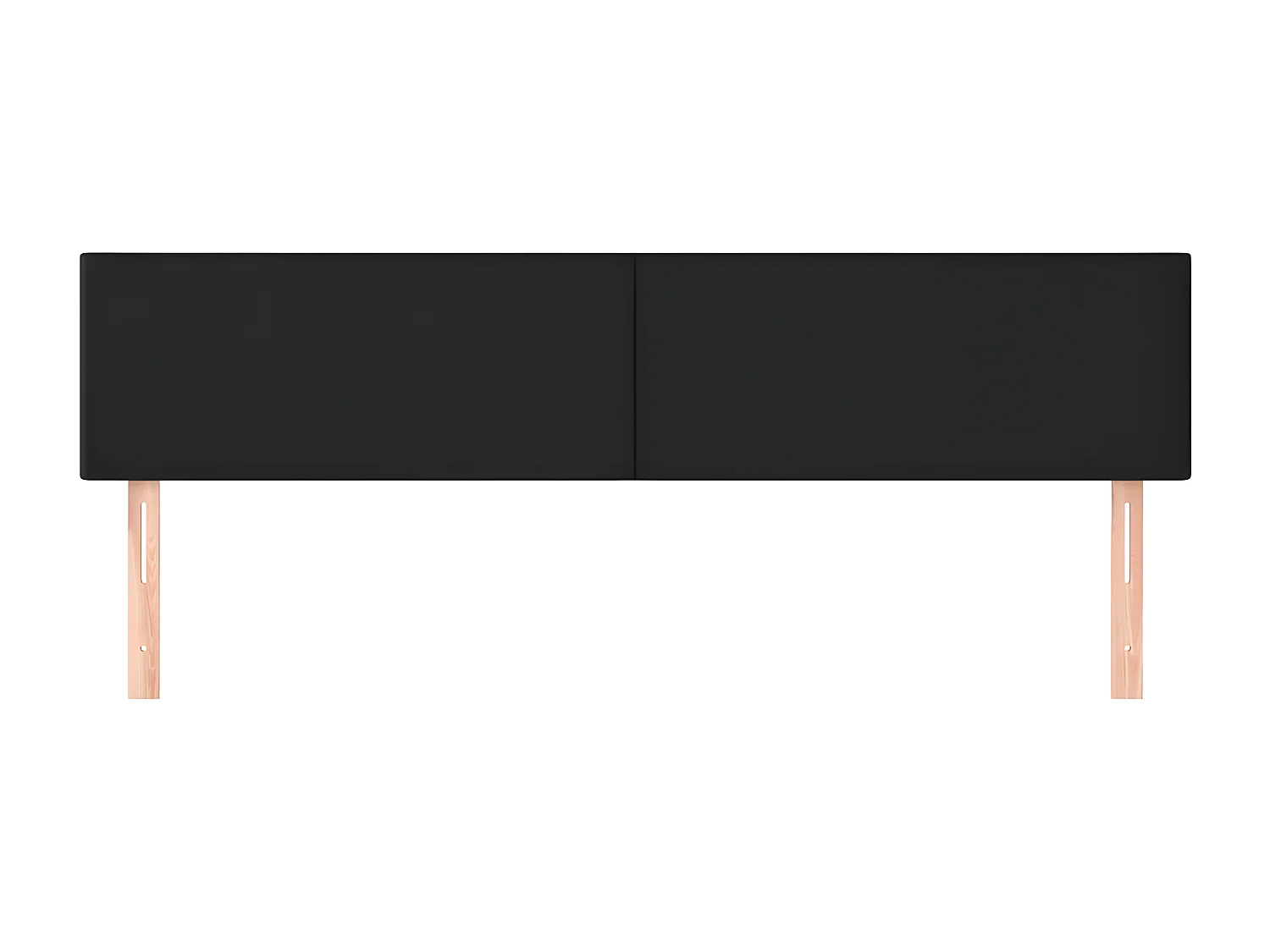 2er Kopfteil für Bett | Bett-Kopfteile Schwarz 90x5x78/88 cm Kunstleder -MN572904