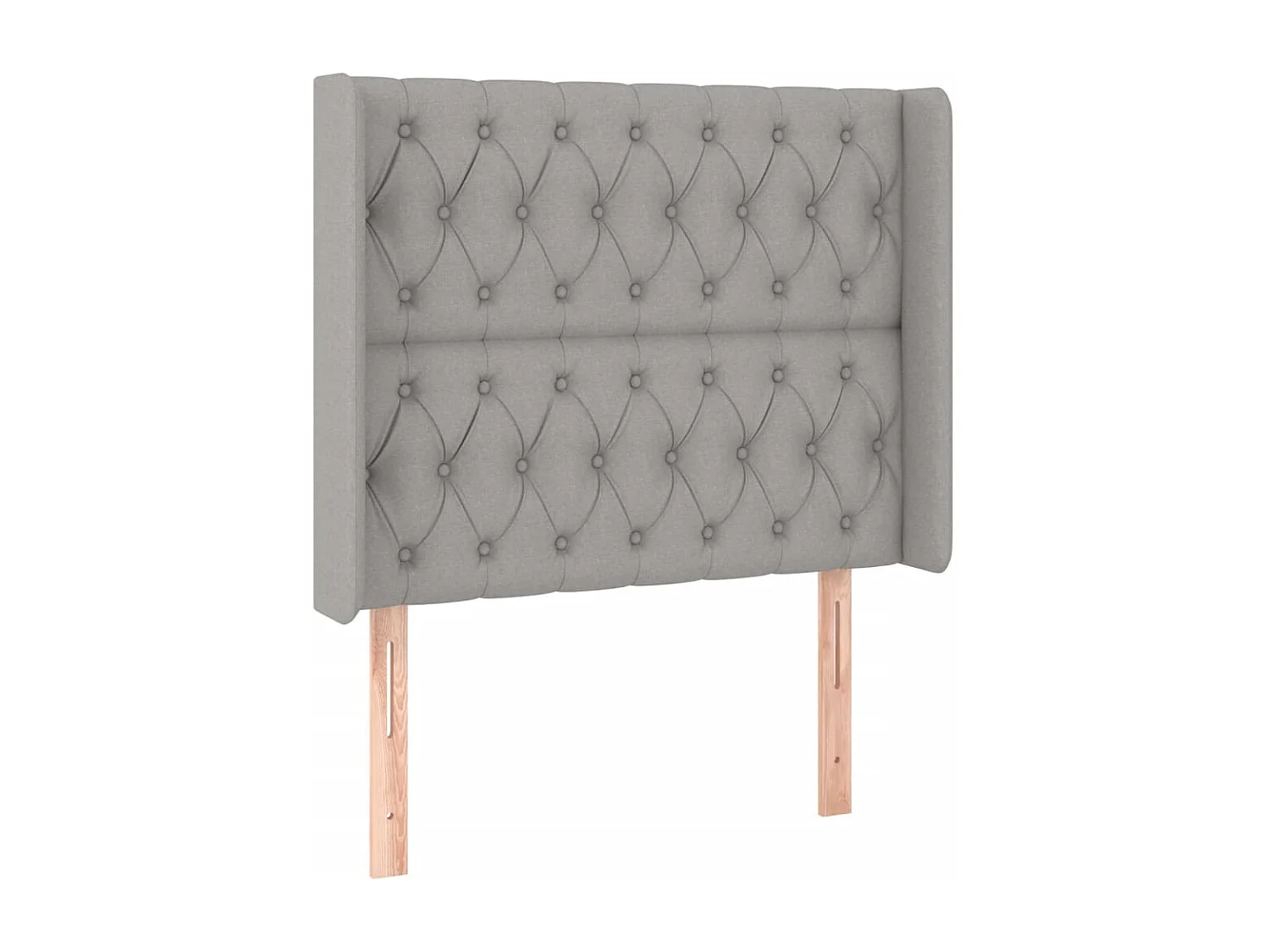 LED - Kopfteil für Bett | Bett-Kopfteil Hellgrau 93x16x118/128 cm Stoff -MN335813