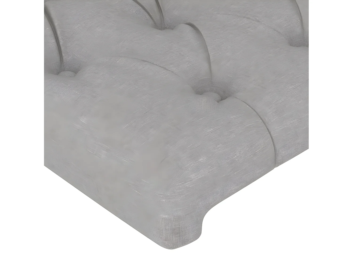 LED - Kopfteil für Bett | Bett-Kopfteil Hellgrau 93x16x118/128 cm Stoff -MN335813