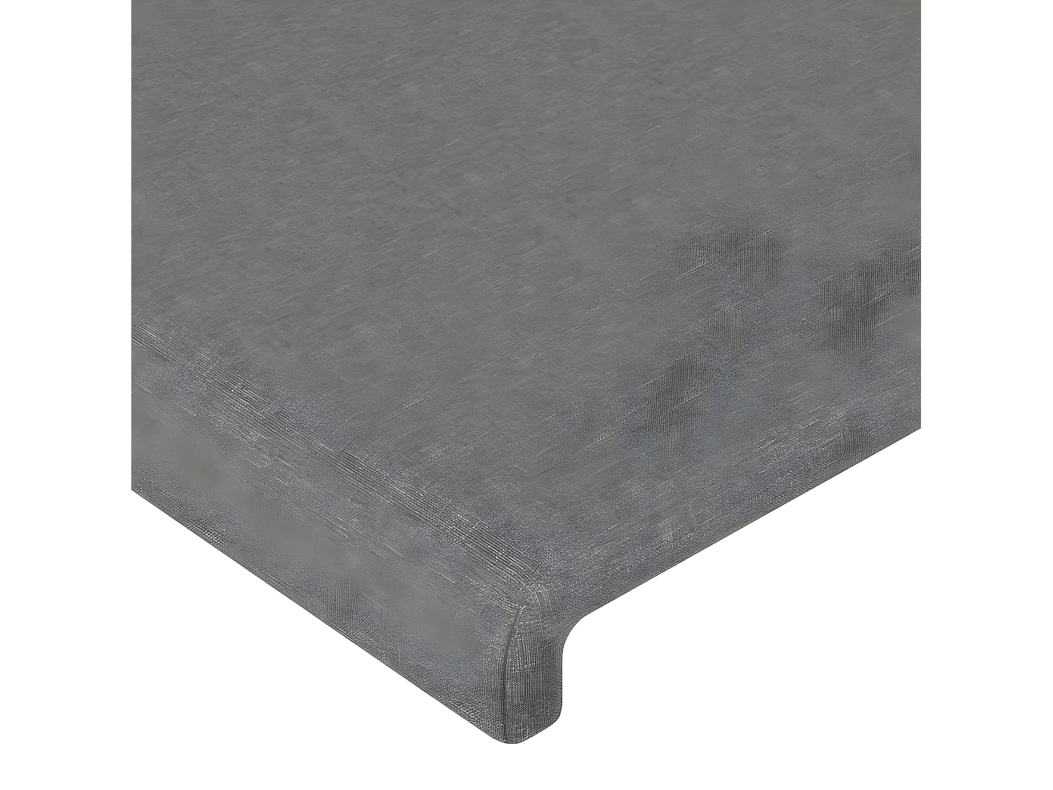 LED - Kopfteil für Bett | Bett-Kopfteil Dunkelgrau 200x5x118/128 cm Stoff -MN145772