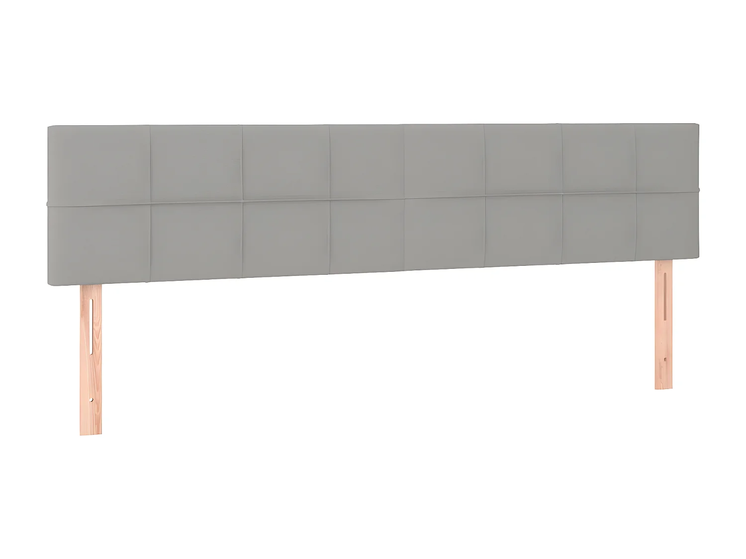 LED - Kopfteil für Bett | Bett-Kopfteil Hellgrau 160x5x78/88 cm Stoff -MN243451