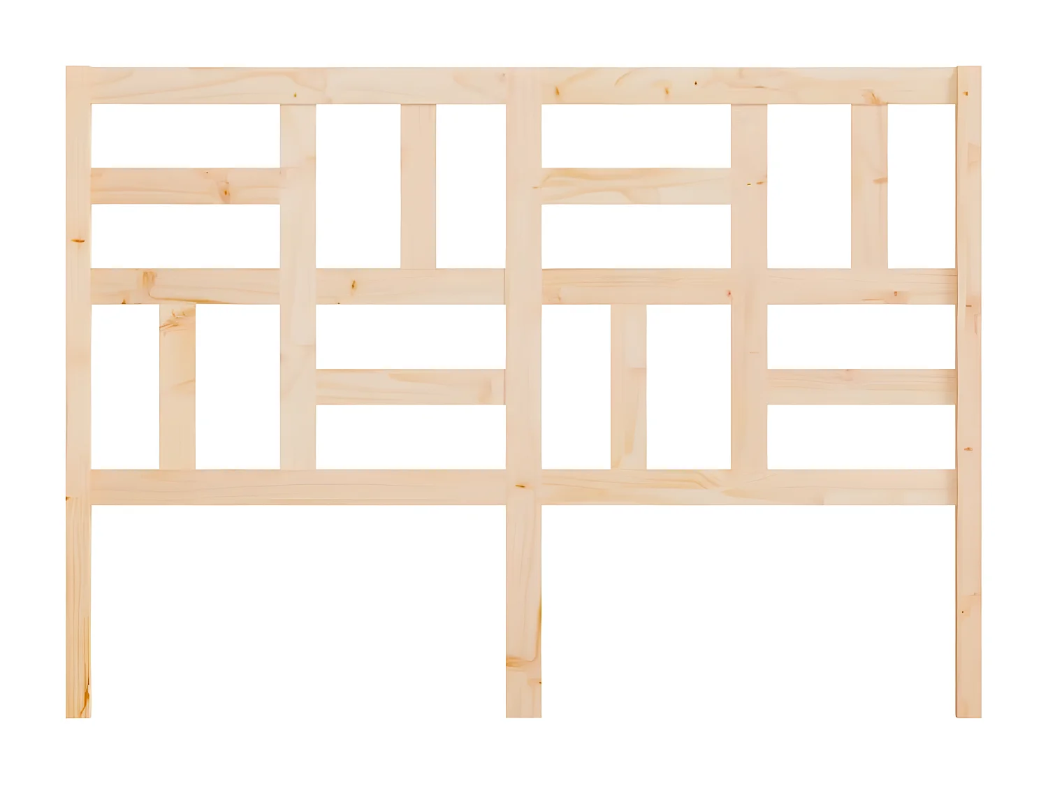 Kopfteil für Bett | Bett-Kopfteil 126x4x104 cm Massivholz Kiefer -MN330030