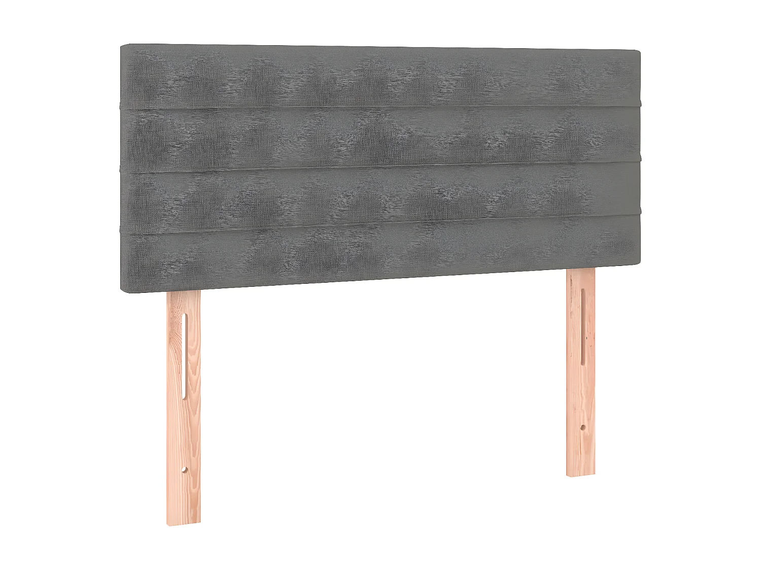 LED - Kopfteil für Bett | Bett-Kopfteil Dunkelgrau 80x5x78/88 cm Stoff -MN659956