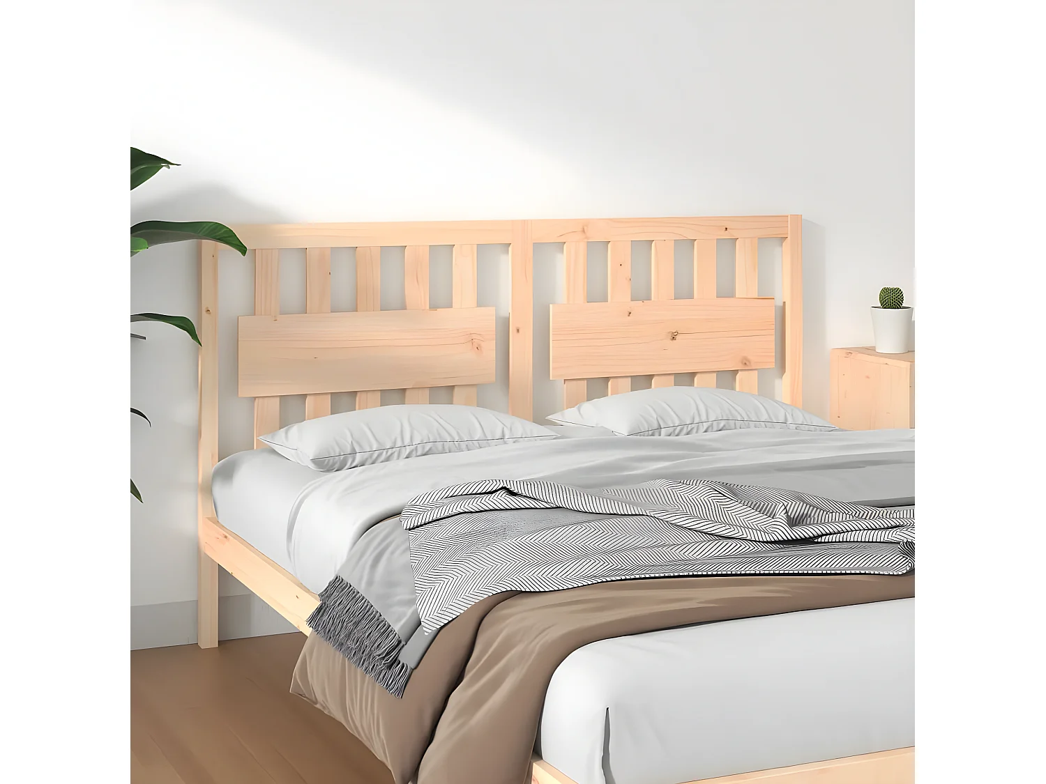 Kopfteil für Bett - Bett-Kopfteil 165,5x4x100 cm Massivholz Kiefer -MN560087