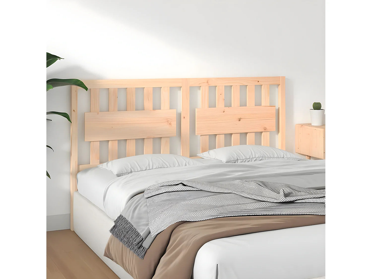 Kopfteil für Bett - Bett-Kopfteil 165,5x4x100 cm Massivholz Kiefer -MN560087