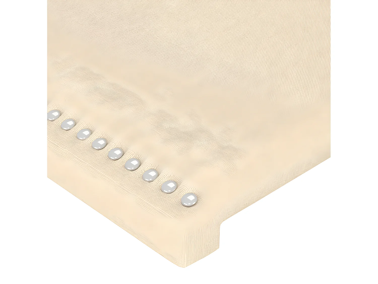 LED - Kopfteil für Bett | Bett-Kopfteil Creme 93x16x118/128 cm Stoff -MN428593