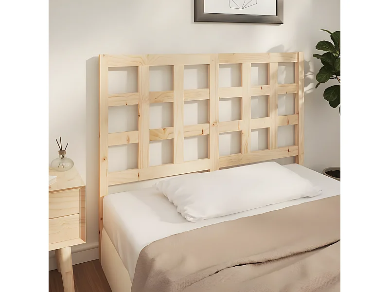Kopfteil für Bett | Bett-Kopfteil 125,5x4x100 cm Massivholz Kiefer -MN543208