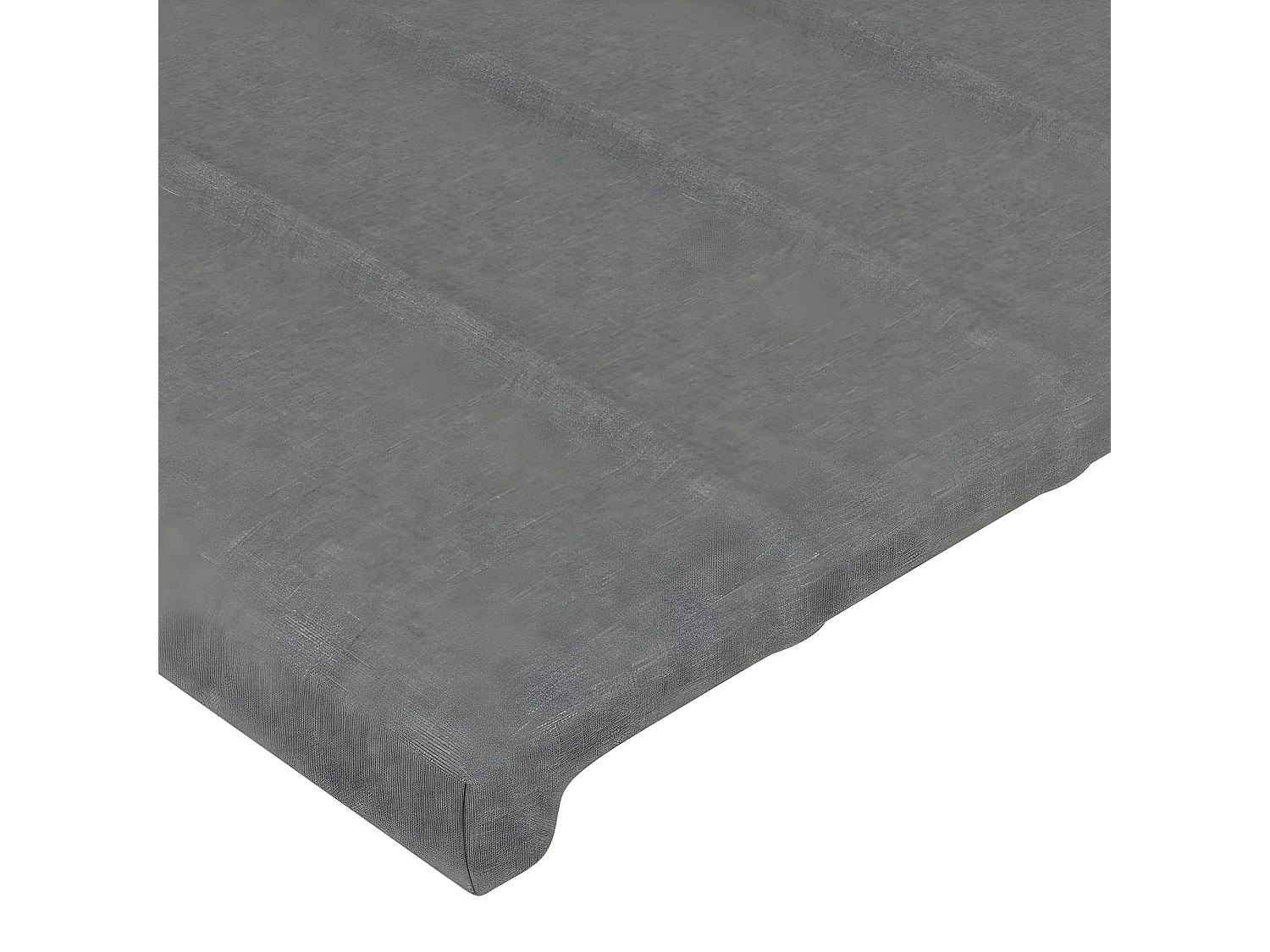Kopfteil für Bett | Bett-Kopfteil mit Ohren Dunkelgrau 203x23x118/128 cm Stoff -MN330880